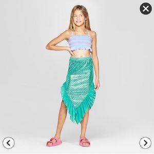 Girls ‘ Mermaid Swim Skirt. -Cat&Jack”Turquoise